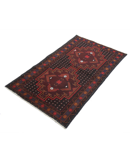 Baluch 2' 9" X 4' 7" Hand Knotted Wool Rug 2' 9" X 4' 7" (84 X 140) / Red / Wool