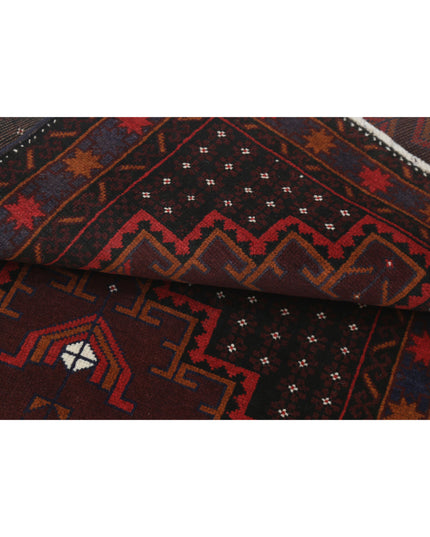 Baluch 2' 9" X 4' 7" Hand Knotted Wool Rug 2' 9" X 4' 7" (84 X 140) / Red / Wool