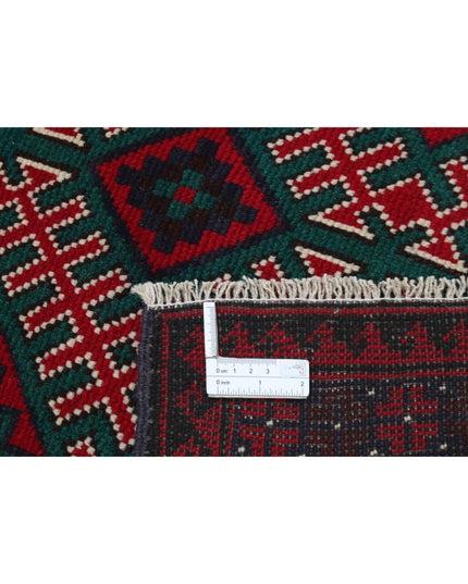 Baluch 2' 11" X 4' 11" Hand Knotted Wool Rug 2' 11" X 4' 11" (89 X 150) / Red / Wool