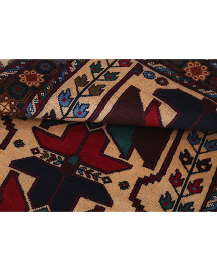 Baluch 2' 11" X 4' 5" Hand Knotted Wool Rug 2' 11" X 4' 5" (89 X 135) / Red / Wool