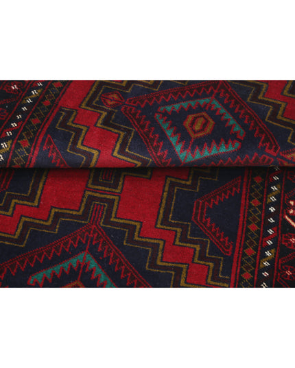 Baluch 2' 9" X 4' 10" Hand Knotted Wool Rug 2' 9" X 4' 10" (84 X 147) / Red / Wool