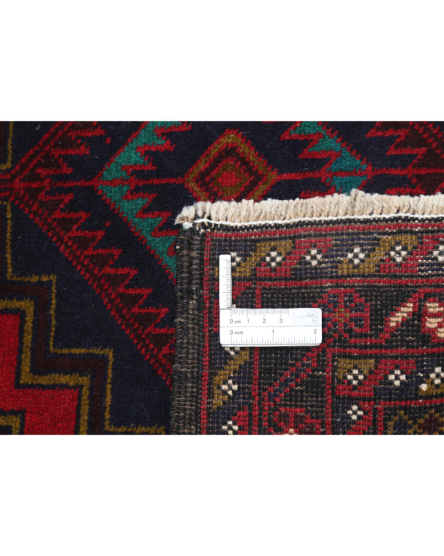 Baluch 2' 9" X 4' 10" Hand Knotted Wool Rug 2' 9" X 4' 10" (84 X 147) / Red / Wool