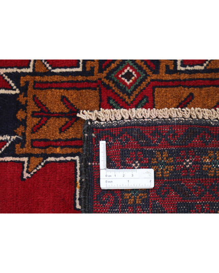 Baluch 2' 11" X 4' 10" Hand Knotted Wool Rug 2' 11" X 4' 10" (89 X 147) / Red / Wool