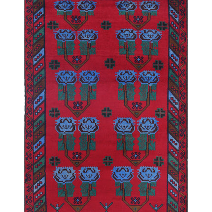 Baluch 2' 11" X 4' 5" Hand Knotted Wool Rug 2' 11" X 4' 5" (89 X 135) / Red / Wool