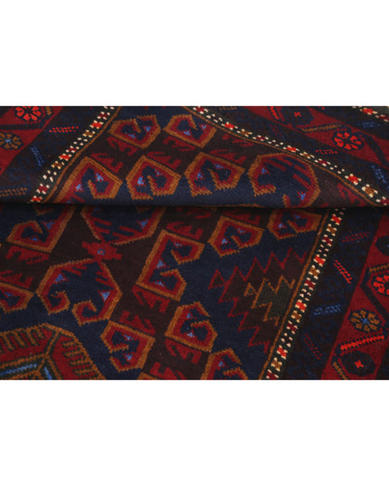 Baluch 2' 11" X 5' 0" Hand Knotted Wool Rug 2' 11" X 5' 0" (89 X 152) / Red / Wool