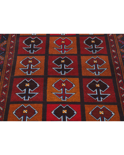 Baluch 2' 11" X 4' 5" Hand Knotted Wool Rug 2' 11" X 4' 5" (89 X 135) / Red / Wool