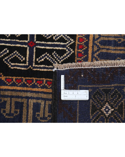 Baluch 2' 11" X 4' 9" Hand Knotted Wool Rug 2' 11" X 4' 9" (89 X 145) / Red / Wool