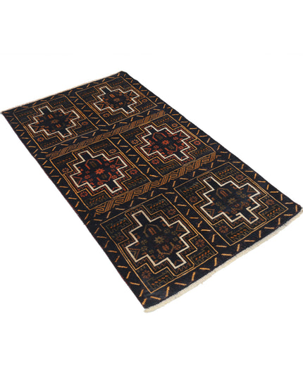 Baluch 2' 10" X 4' 9" Hand Knotted Wool Rug 2' 10" X 4' 9" (86 X 145) / Red / Wool