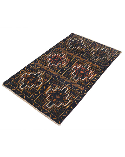 Baluch 2' 10" X 4' 9" Hand Knotted Wool Rug 2' 10" X 4' 9" (86 X 145) / Red / Wool