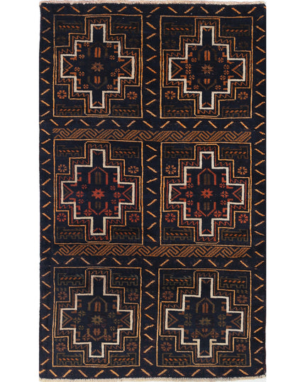 Baluch 2' 10" X 4' 9" Hand Knotted Wool Rug 2' 10" X 4' 9" (86 X 145) / Red / Wool