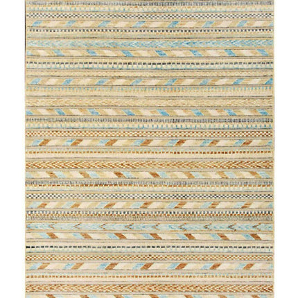Berjesta 4' 10" X 6' 8" Hand Knotted Wool Rug 4' 10" X 6' 8" (147 X 203) / Ivory / Wool