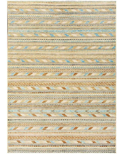 Berjesta 4' 10" X 6' 8" Hand Knotted Wool Rug 4' 10" X 6' 8" (147 X 203) / Ivory / Wool