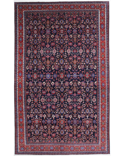 Bibikabad 12' 8" X 21' 0" Hand Knotted Wool Rug 12' 8" X 21' 0" (386 X 640) / Black / Wool