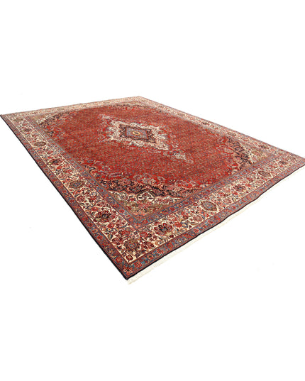 Bijar 11' 0" X 14' 7" Hand Knotted Wool Rug 11' 0" X 14' 7" (335 X 444) / Red / Wool