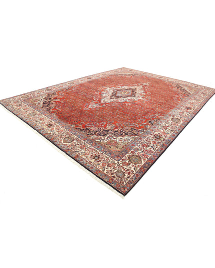 Bijar 11' 0" X 14' 7" Hand Knotted Wool Rug 11' 0" X 14' 7" (335 X 444) / Red / Wool