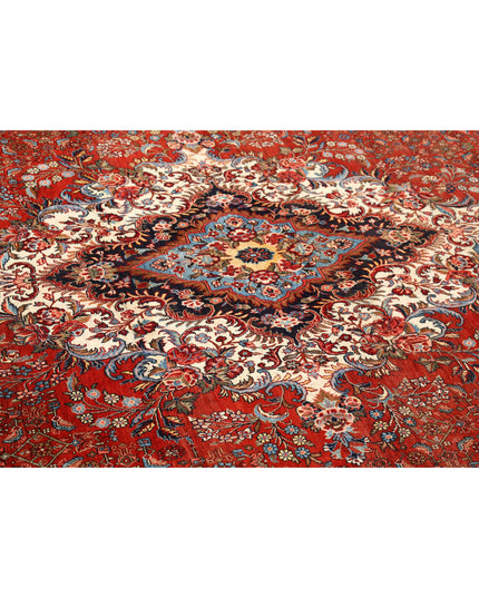 Bijar 11' 0" X 14' 7" Hand Knotted Wool Rug 11' 0" X 14' 7" (335 X 444) / Red / Wool