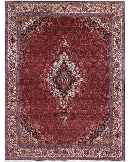 Bijar 11' 0" X 14' 7" Hand Knotted Wool Rug 11' 0" X 14' 7" (335 X 444) / Red / Wool