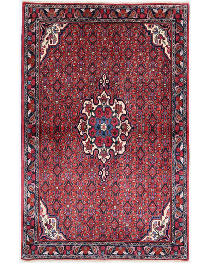Bijar 4' 2" X 6' 5" Hand Knotted Wool Rug 4' 2" X 6' 5" (127 X 196) / Rust / Wool