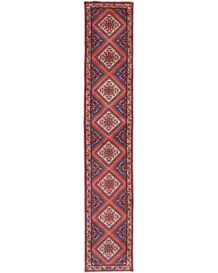 Bijar 2' 3" X 13' 0" Hand Knotted Wool Rug 2' 3" X 13' 0" (69 X 396) / Pink / Wool