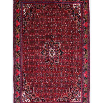 Bijar 6' 10" X 10' 8" Hand Knotted Wool Rug 6' 10" X 10' 8" (208 X 325) / Red / Wool