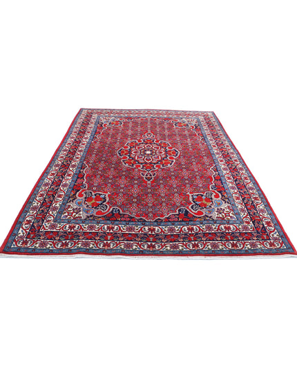 Bijar 6' 9" X 9' 8" Hand Knotted Wool Rug 6' 9" X 9' 8" (206 X 295) / Red / Wool