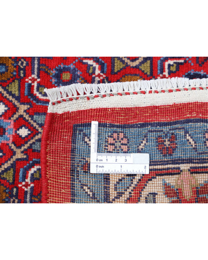 Bijar 6' 9" X 9' 8" Hand Knotted Wool Rug 6' 9" X 9' 8" (206 X 295) / Red / Wool