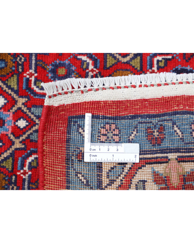 Bijar 6' 9" X 9' 8" Hand Knotted Wool Rug 6' 9" X 9' 8" (206 X 295) / Red / Wool