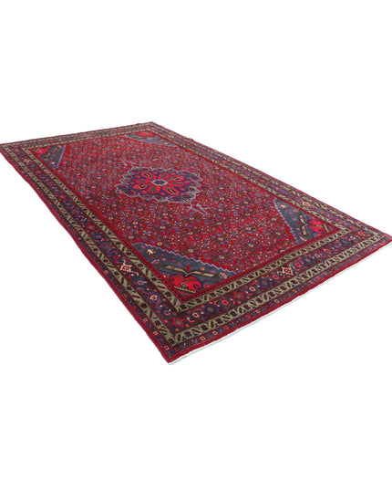Bijar 6' 9" X 11' 6" Hand Knotted Wool Rug 6' 9" X 11' 6" (206 X 351) / Red / Wool