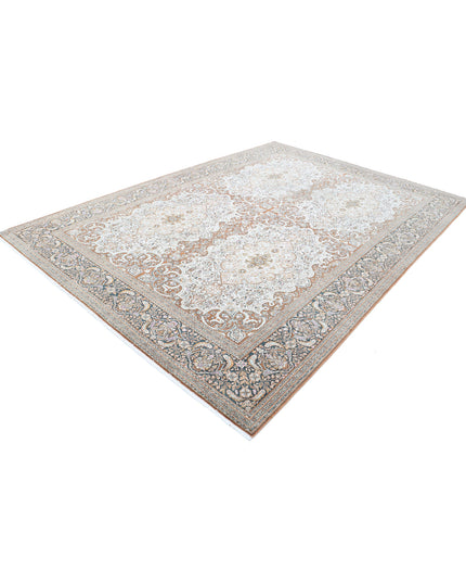 Bijar 7' 9" X 10' 11" Hand Knotted Wool Rug 7' 9" X 10' 11" (236 X 333) / Brown / Wool