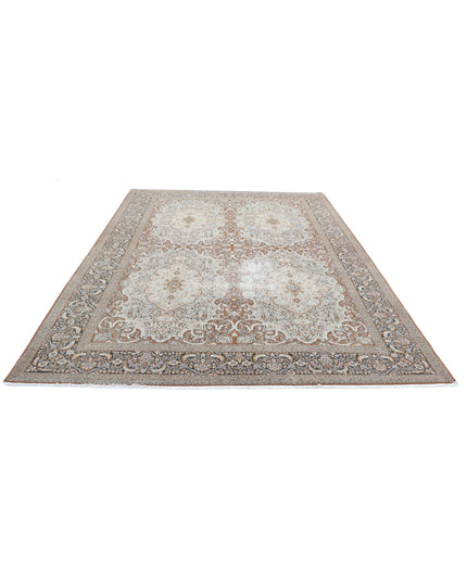 Bijar 7' 9" X 10' 11" Hand Knotted Wool Rug 7' 9" X 10' 11" (236 X 333) / Brown / Wool
