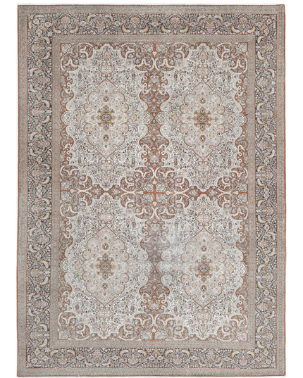 Bijar 7' 9" X 10' 11" Hand Knotted Wool Rug 7' 9" X 10' 11" (236 X 333) / Brown / Wool