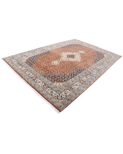 Bijar 7' 6" X 10' 10" Hand Knotted Wool Rug 7' 6" X 10' 10" (229 X 330) / Red / Wool