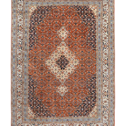 Bijar 7' 6" X 10' 10" Hand Knotted Wool Rug 7' 6" X 10' 10" (229 X 330) / Red / Wool