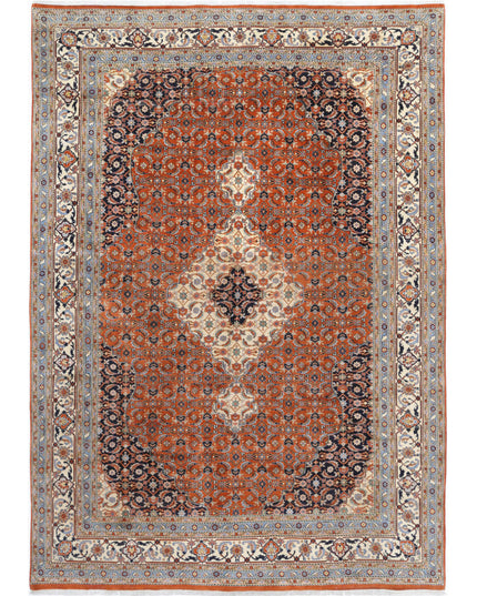 Bijar 7' 6" X 10' 10" Hand Knotted Wool Rug 7' 6" X 10' 10" (229 X 330) / Red / Wool