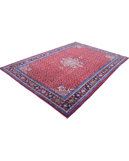 Bijar 6' 5" X 9' 9" Hand Knotted Wool Rug 6' 5" X 9' 9" (196 X 297) / Red / Wool