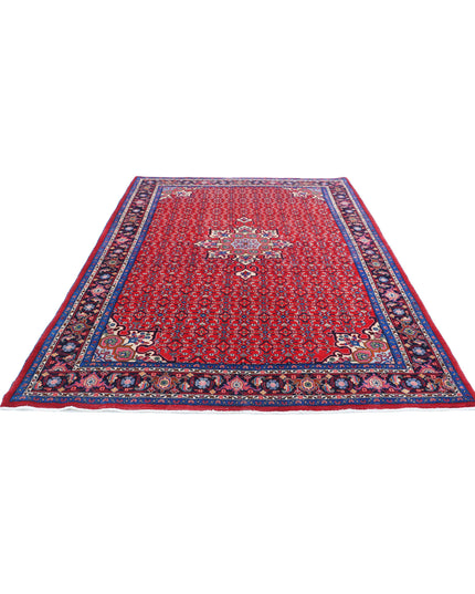 Bijar 6' 5" X 9' 9" Hand Knotted Wool Rug 6' 5" X 9' 9" (196 X 297) / Red / Wool