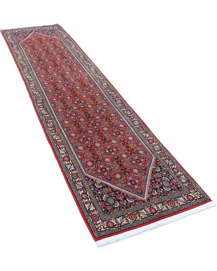 Bijar 2' 5" X 9' 7" Hand Knotted Wool Rug 2' 5" X 9' 7" (74 X 292) / Red / Wool