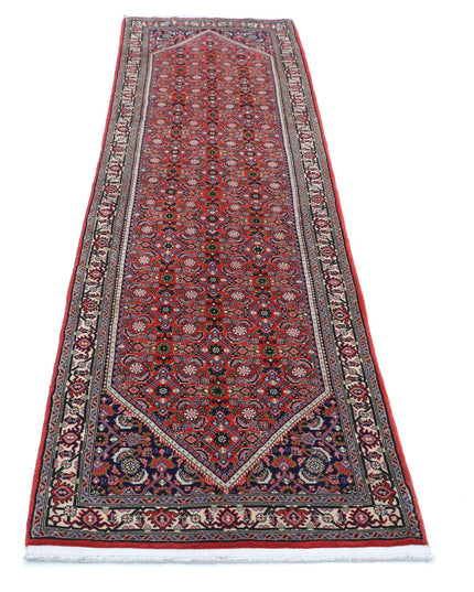 Bijar 2' 5" X 9' 7" Hand Knotted Wool Rug 2' 5" X 9' 7" (74 X 292) / Red / Wool