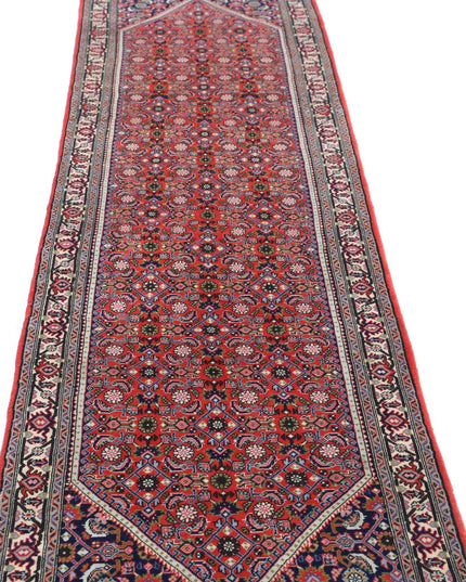 Bijar 2' 5" X 9' 7" Hand Knotted Wool Rug 2' 5" X 9' 7" (74 X 292) / Red / Wool