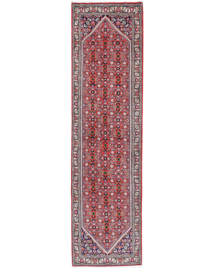 Bijar 2' 5" X 9' 7" Hand Knotted Wool Rug 2' 5" X 9' 7" (74 X 292) / Red / Wool