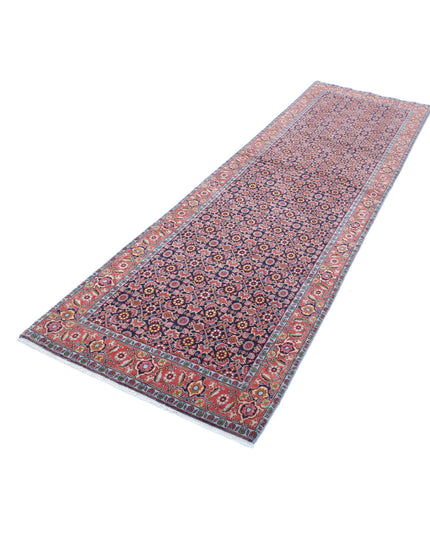 Bijar 2' 9" X 9' 7" Hand Knotted Wool Rug 2' 9" X 9' 7" (84 X 292) / Blue / Wool