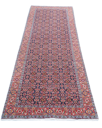 Bijar 2' 9" X 9' 7" Hand Knotted Wool Rug 2' 9" X 9' 7" (84 X 292) / Blue / Wool