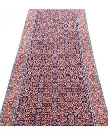 Bijar 2' 9" X 9' 7" Hand Knotted Wool Rug 2' 9" X 9' 7" (84 X 292) / Blue / Wool