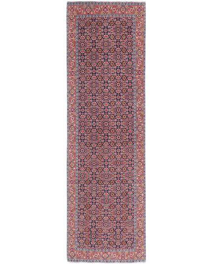 Bijar 2' 9" X 9' 7" Hand Knotted Wool Rug 2' 9" X 9' 7" (84 X 292) / Blue / Wool