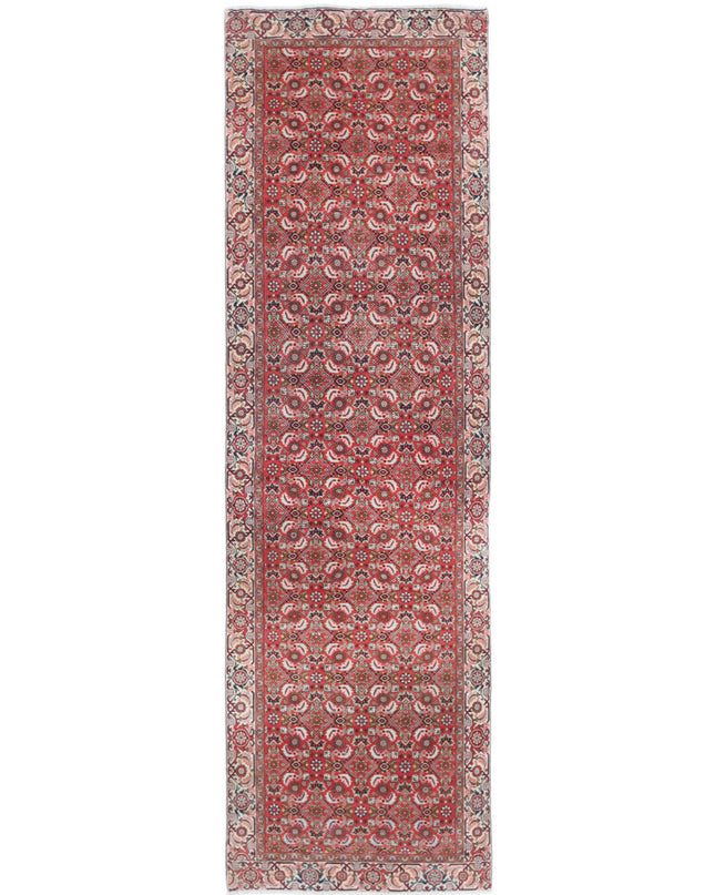 Bijar 2' 6" X 9' 2" Hand Knotted Wool Rug 2' 6" X 9' 2" (76 X 280) / Red / Wool