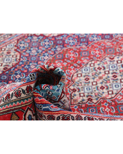 Bijar 6' 7" X 10' 7" Hand Knotted Wool Rug 6' 7" X 10' 7" (201 X 322) / Blue / Wool