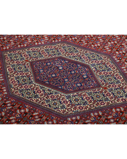 Bijar 6' 8" X 9' 11" Hand Knotted Wool Rug 6' 8" X 9' 11" (203 X 302) / Red / Wool