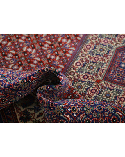 Bijar 6' 8" X 9' 11" Hand Knotted Wool Rug 6' 8" X 9' 11" (203 X 302) / Red / Wool