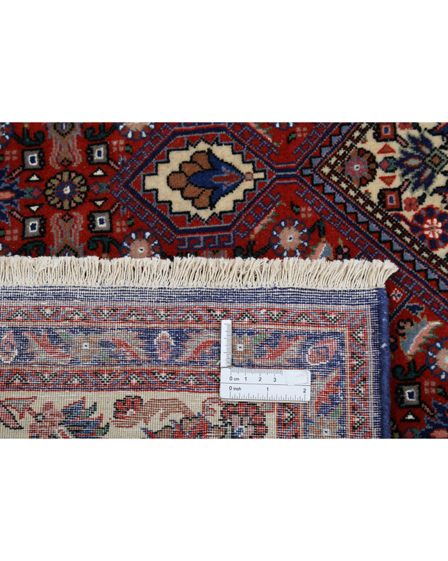 Bijar 6' 8" X 9' 11" Hand Knotted Wool Rug 6' 8" X 9' 11" (203 X 302) / Red / Wool
