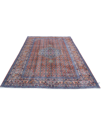 Bijar 6' 1" X 9' 3" Hand Knotted Wool Rug 6' 1" X 9' 3" (185 X 282) / Peach / Wool